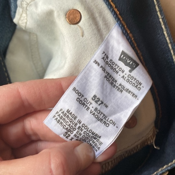 Levi’s Jeans Mens 527 Dark Wash Boot Cut Size 32 30 - Picture 15 of 16